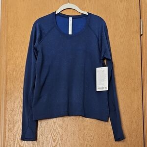 Lululemon Swiftly Tech Race Long Sleeve DNMI/BLBT 12
